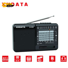 XHDATA D-328 AM/FM/SW DSP Portable Radio with MP3 Player TF/USB and Bluetooth