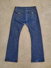 Levi's 542 Tilted Flare Jeans Size 10 Flap Pockets VTG Y2K Dark Wash -Y