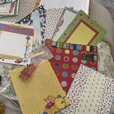 LOT 75 Pieces Of Scrapbooking Paper 12x12" Sheets 8 x11 Holiday School Beach
