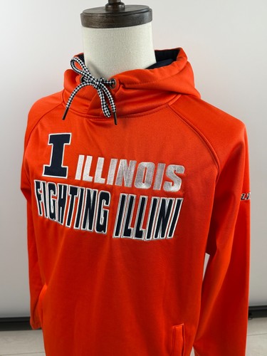 Colosseum University Illinois Fighting Illini Hoodie Sweatshirt Mens Large - Picture 2 of 7