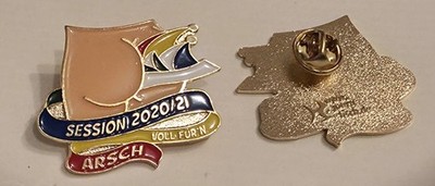 Köln Karneval Pin Voll für'n Arsch 2020/21 - Karnevalsorden Köln Corona - selten