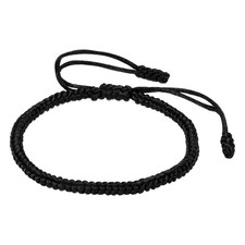 Lucky Handmade Braided Rope String Bracelet, Protection Bracelets, Black