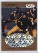 1999 SAGE Auto Bronze 297/650 Solomon Page #A39 Auto 0nr3
