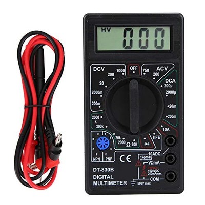 Digitalmultimeter DT-830B Schwarz LCD 1999 Messbereich AC DC Spannung