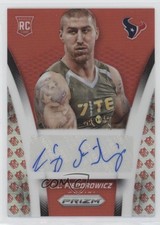 2014 Panini Prizm Rookie NFL Logo 35/50 CJ Fiedorowicz #AR-CF Auto Shield j2w