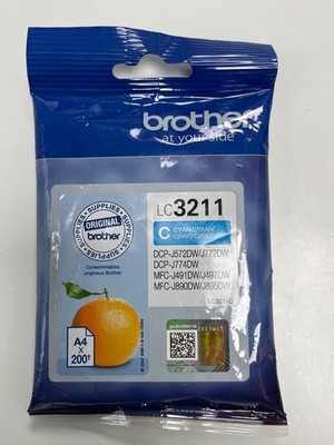 BROTHER LC3211 C Cyan Patrone Druckertinte Original Ablaufdatum 07/2027
