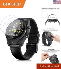 3-Pack 32mm HD Tempered Glass Watch Screen Protector - Anti-Scratch Waterproof