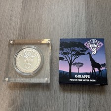 2022 Sierra Leone $20 .999 Silver Proof Coin GIRAFFE 62.21g Ag -Z68