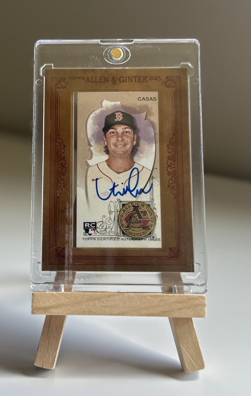 2023 Topps Allen & Ginter - Framed Mini Autographs Triston Casas #MA-TC (AU, RC)