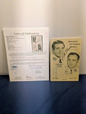 JSA NFL Autographs Bart Starr Don Shula Dan Devine Football Program LOA