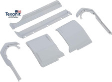 Front Bumper Fillers Set Compatible With 1973-1974 Cadillac Eldorado Gray Painte