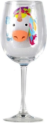 Lustiges tolles Einhorn Glas - Weinkelch Geschenk