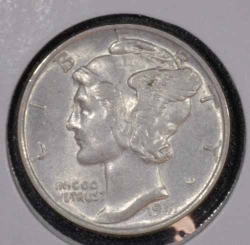 1941 Mercury Head Silver Dime  AU/BU  LOT 24