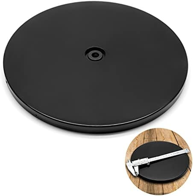 Jersvims 8-Inch Black Acrylic Turntable Platter Rotating Organizer
