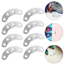 4 Pairs Boot Heel Repair Taps Tips - 48mm Iron Sole Repair Pad - Shoe Heel