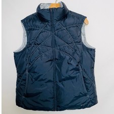 Nike Reversible Down Vest - Silver to Black - Boys Size XL 16-18 - Duck Down