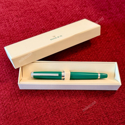 HOT Rolex AD VIP GIFT Emerald Executive Green Rollerball Pen With Box Refillable