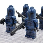 4x Senate Commando Troopers custom figure battlepack - star wars lego