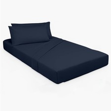 33"x75" Cot Sheet and Pillow Case 4 Piece Set, 100 Egyptain Cotton Soft Bedd...