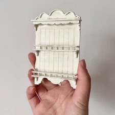 2PC 1:12 Scale Dollhouse Miniatures Kitchen Shelf Plate Rack Unassembled KIT