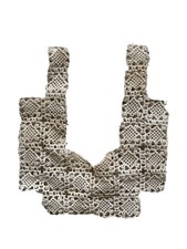 Vintage Embroidered Collar Hand Knit