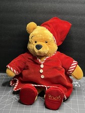 Winnie The Pooh Disney Store Red Slippers And Pajamas Nightshirt Y2K Plush Toy