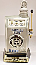 Decantador de whisky máquina tragamonedas Jim Beam Harold’s Club Reno 1968 vintage
