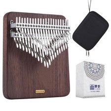 LingTing Kalimba 42 keys Solid Walnut Wood Thumb Piano Chromatic Mbira Finger...