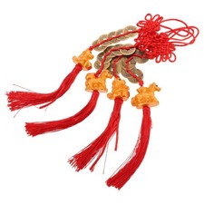 4 szt. Nowy Rok Good Luck Charm Brelok z monetami Fengshui I-Ching
