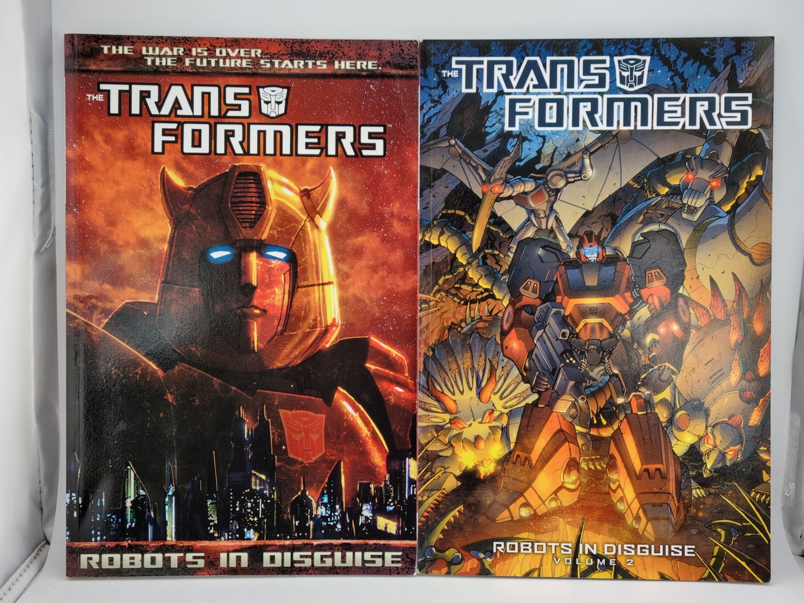 Transformers Robots In Disguise Volume 1 & 2 2014 IDW Hasbro Comic Books Rare