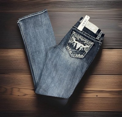 Grace in LA  Women's   Bootcut Jeans  Steer Head  1819