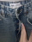 Zara Women’s High Waisted Size 4 (36) Lightly Distressed Light/Mid Wash Jeans — photo 3