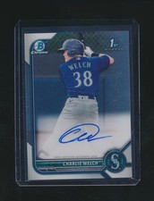 CHARLIE WELCH 2022 BOWMAN CHROME 1ST RC AUTO #CPA-CW