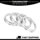 Universal Piece of 4 Hub Centric Rings 57.1mm ID to 66.6mm OD Aluminum Alloy