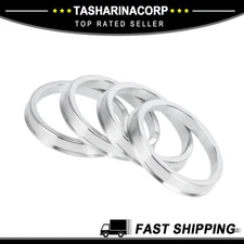 Universal Piece of 4 Hub Centric Rings 57.1mm ID to 66.6mm OD Aluminum Alloy