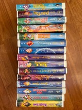 walt disney black diamond vhs tapes lot