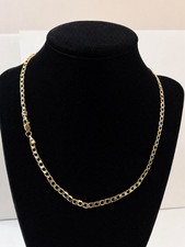 14k STAMPED Gold Filled/Plated Cuban Link Chain 18 4mm 8.3 grams READ