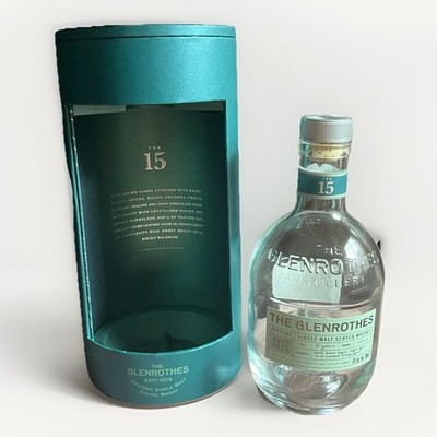 Glenrothes The 15 Single Malt Scotch EMPTY Bottle and Case