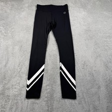 Tory Sport Leggings Womens XS Black Chevron Stripe Ankle Running Yoga Stretch