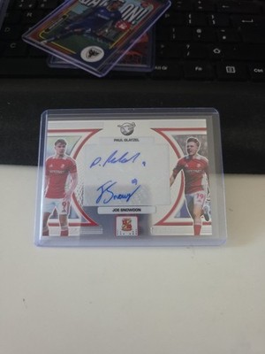 EFL Panini Swindon Dual Auto Card Paul Glatzel & Joe Snowden SCHNÄPPCHENPREIS