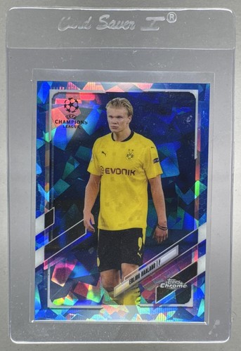 Erling Haaland 2020 Topps Chrome Sapphire UEFA #49