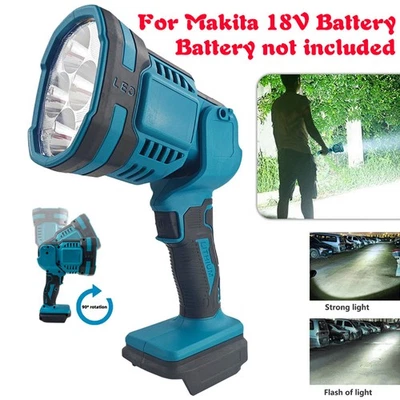 For Makita 18V Battery Outdoor Work Lamp Spotlight Light Torch 2 Light Modes New