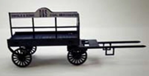 95736 HORSE DRAWN COAL WAGON LASER CUT KIT OO MODEL RAILWAYS SUIT HORNBY ETC