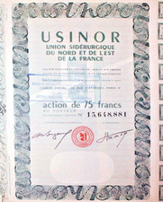 USINOR S. A. &ndash; Capital 1.429.171.675 Francs