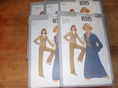 🌸 UNCIRCULATED 1977 SIMPLICITY #8315-LADIES JACKET-SKIRT & PANTS ...