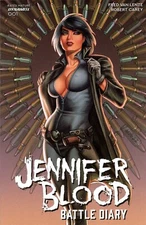 Jennifer Blood Battle Diary #1 cover A Linsner Dynamite comic female vigilante