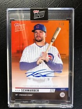 2019 TOPPS NOW #OD-310 KYLE SCHWARBER  AUTO # 1/5 - ROAD TO OPENING DAY