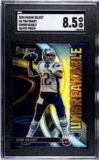 2020 Panini Select Tom Brady Unbreakable Silver Prizm SGC 8.5