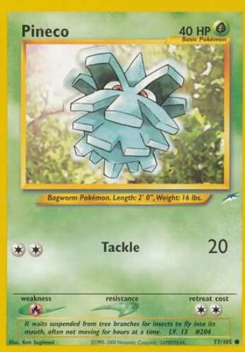 Pokemon Card - Neo Destiny 77/105 - PINECO (common) - NM