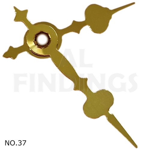 New Press Fit 2x Quartz Metal Clock Hands For Movements Hand Holes 3.1mm & 5.0mm - Picture 26 of 85